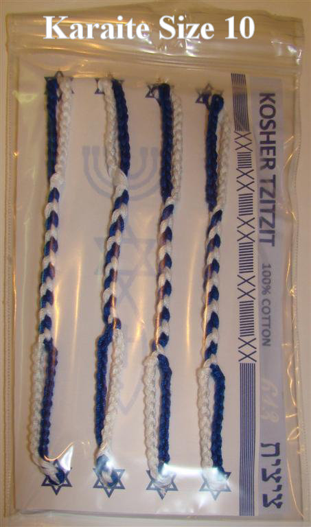 100% Cotton Handmade Jewish TZITZIT 1 Set of 4 TSITSIT  