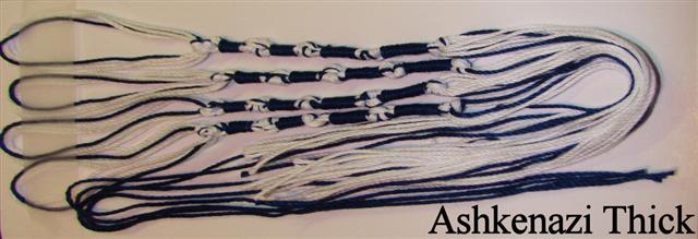 100% Cotton Handmade Jewish TZITZIT 1 Set of 4 TSITSIT  